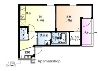 フジパレス百舌鳥駅東【2階】の間取り