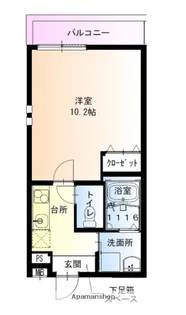 フジパレス西湊Ⅱ番館【1階】の間取り