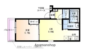 フジパレス西湊Ⅱ番館【1階】の間取り