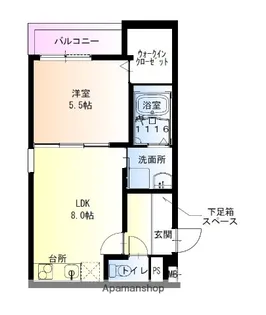 フジパレス西湊Ⅲ番館 【1階】の間取り