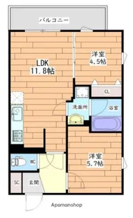 プレステージ14番館【302号室】の間取り