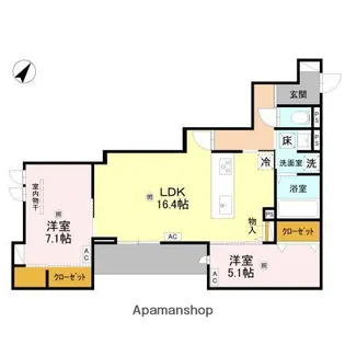 ラ メゾン ピック 中百舌鳥II【1階】の間取り