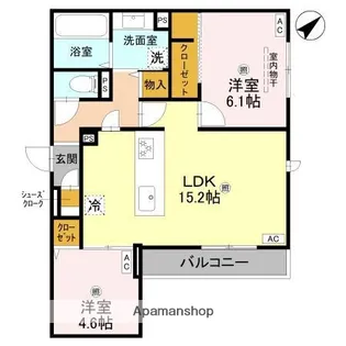 ラ メゾン ピック 中百舌鳥II【2階】の間取り
