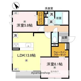 Porto Sereno【1階】の間取り