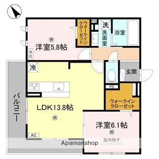 Porto Sereno【2階】の間取り
