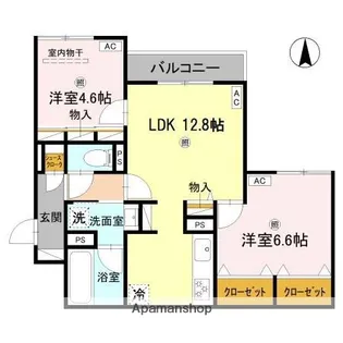 クラシスト新金岡【3階】の間取り