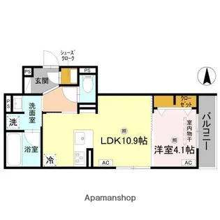 クラシスト新金岡【3階】の間取り