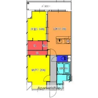 FREEDOM residence堺寺地町【6階】の間取り