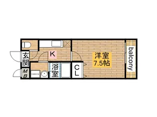 フジパレス浜寺ノースⅠ番館【1階】の間取り