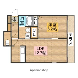 グリーンヒルズ【101号室】の間取り