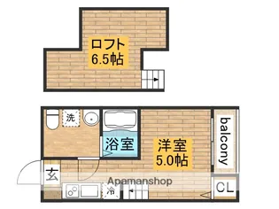 ラ・シャンス【2階】の間取り