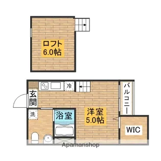 LA LUCE【102号室】の間取り