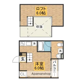 L’ATELIER M【103号室】の間取り