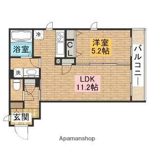 ファイブコート堺市駅前【201号室】の間取り