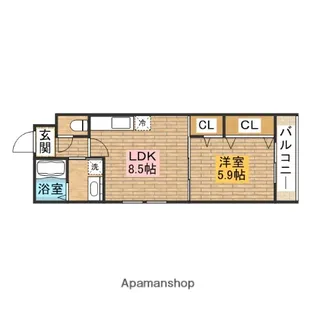 フジパレス堺梅北【301号室】の間取り