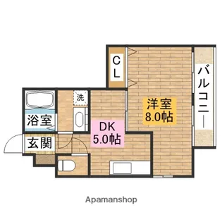 エストゥディオ【206号室】の間取り