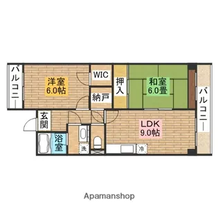 エクセル三国ヶ丘【401号室】の間取り