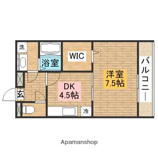 ヴィラージュなかもず【302号室】の間取り