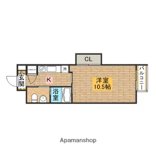 NOUVELLE VIE【206号室】の間取り