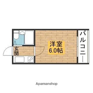 アンビエンス南旅篭【403号室】の間取り