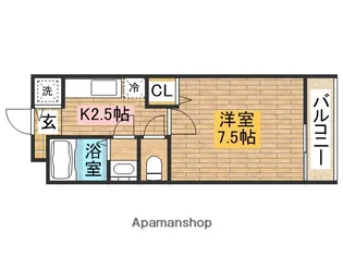 モンターニャ・アイ【207号室】の間取り