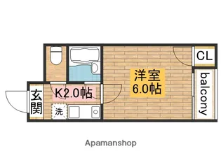 シルフィード堺【506号室】の間取り