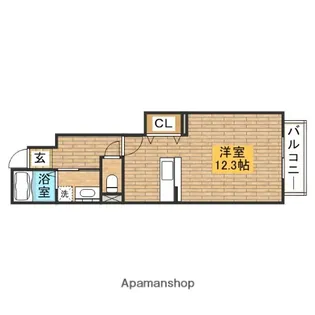 ヴィラミニョン【1階】の間取り