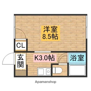 松本ハイツ【1階】の間取り