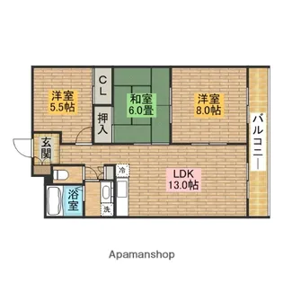 KTCマンション【1階】の間取り