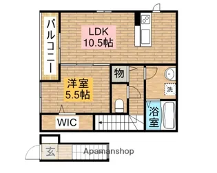 セジュール諏訪森【2階】の間取り