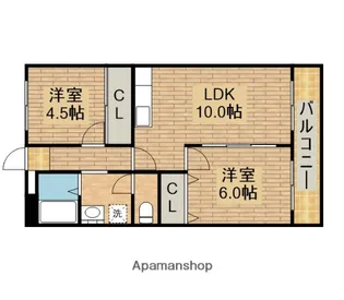 サンパティック【3階】の間取り