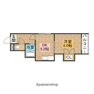 メイプルハウス【3階】の間取り