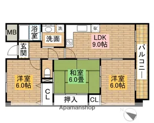 グランデーミFY【6階】の間取り