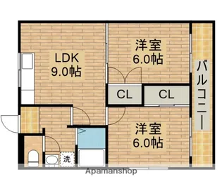 アーベインコート【2階】の間取り