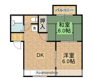 メゾンサナダ【2階】の間取り