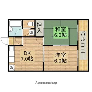 エッセンシャルハウスエビ【3階】の間取り
