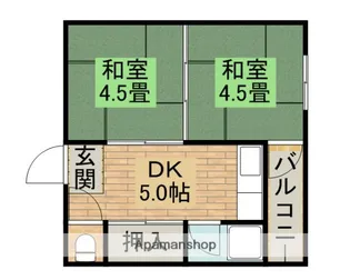 桜ハイツ【4階】の間取り