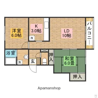コートロッジパートⅠ【1階】の間取り