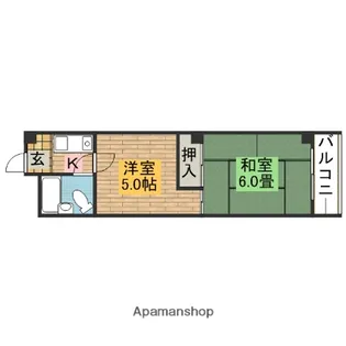 シティハイツ鳳西町【3階】の間取り