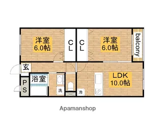 ETONEハイツ【2階】の間取り