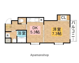 プリエール石津【4階】の間取り