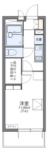 レオパレスのぞみ【206号室】の間取り