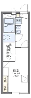 レオパレスソレイユ富木【102号室】の間取り