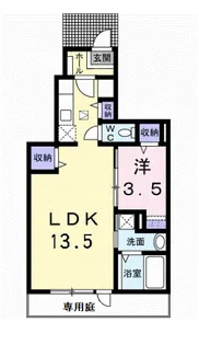 ローズコート【1階】の間取り