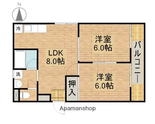 サウスパーク浜寺【3階】の間取り