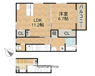オリーブ【2階】の間取り