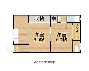 大八マンション【3階】の間取り