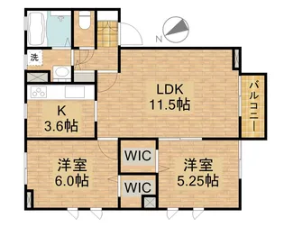 プランドール高師浜【2階】の間取り