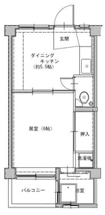 ビレッジハウス葛ノ葉8号棟【2階】の間取り