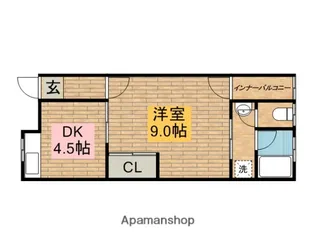 高槻ハイツ【2階】の間取り